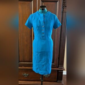 Diane Von Furstenberg Teal Midi Dress